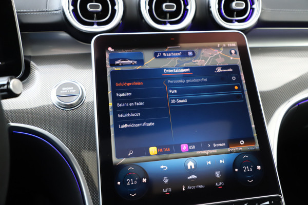 Mercedes-Benz C-Klasse AMG 63 S E Performance | 680PK | Achterasbesturing | Head-up | Pano | Sfeerverlichting | Schaalstoelen | Keyless-go | Burmester