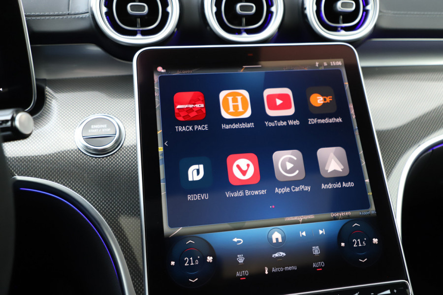 Mercedes-Benz C-Klasse AMG 63 S E Performance | 680PK | Achterasbesturing | Head-up | Pano | Sfeerverlichting | Schaalstoelen | Keyless-go | Burmester