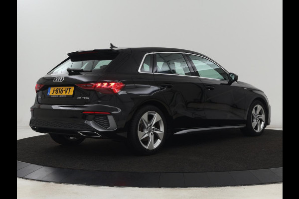 Audi A3 35 TFSI S edition | Carplay | Sportstoelen | Full LED | Navigatie | Half leder | Virtual Cockpit | Climate control | Parkeerhulp | Cruise control | Bluetooth | DAB | Sportstuur