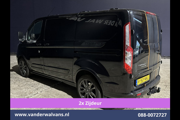 Ford Transit Custom 2.0 TDCI 185pk L1H1 Sport Euro6 Airco | 2x zijdeur | Xenon | Camera | Navigatie | LM velgen Trekhaak, Adaptieve Cruisecontrol, Stoelverwarming, Verwarmde voorruit, Parkeersensoren, Dakdragers, Bijrijdersbank