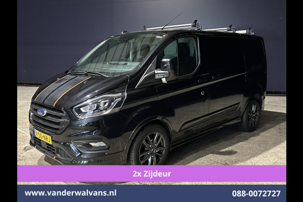 Ford Transit Custom 2.0 TDCI 185pk L1H1 Sport Euro6 Airco | 2x zijdeur | Xenon | Camera | Navigatie | LM velgen Trekhaak, Adaptieve Cruisecontrol, Stoelverwarming, Verwarmde voorruit, Parkeersensoren, Dakdragers, Bijrijdersbank