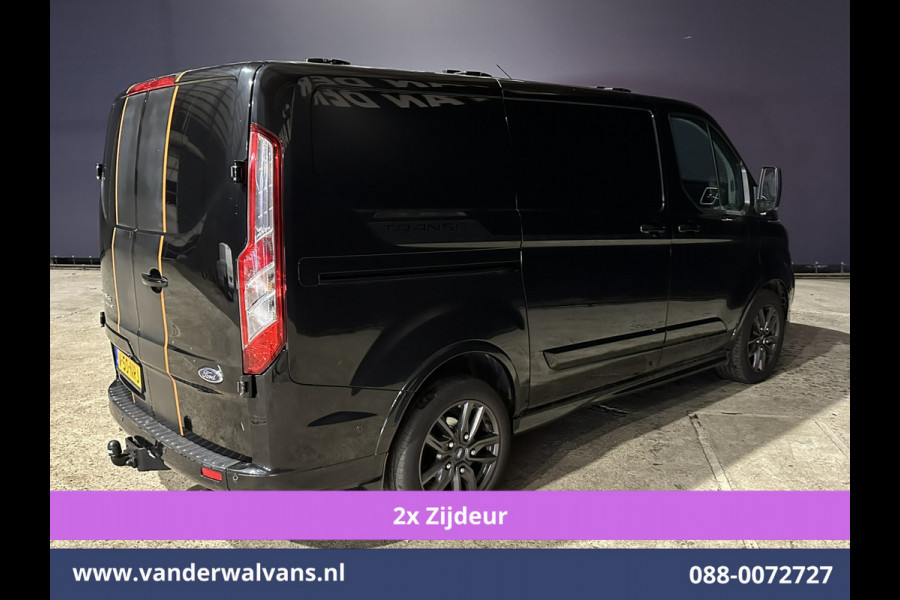 Ford Transit Custom 2.0 TDCI 185pk L1H1 Sport Euro6 Airco | 2x zijdeur | Xenon | Camera | Navigatie | LM velgen Trekhaak, Adaptieve Cruisecontrol, Stoelverwarming, Verwarmde voorruit, Parkeersensoren, Dakdragers, Bijrijdersbank