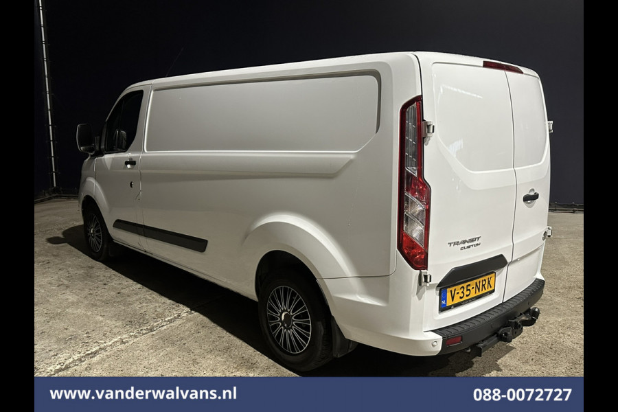 Ford Transit Custom 2.0 TDCI 131pk L2H1 Euro6 Airco | LED | Apple Carplay | Cruisecontrol | 2800kg Trekhaak | Stoelverwarming Parkeersensoren, Verwarmde voorruit, Bijrijdersbank