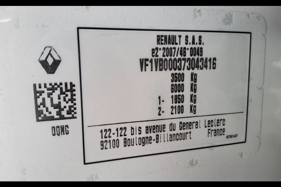 Renault Master 165.35 MET GESLOTEN LAADBAK & ACHTERDEUREN - EURO 6 - V-38-NBT