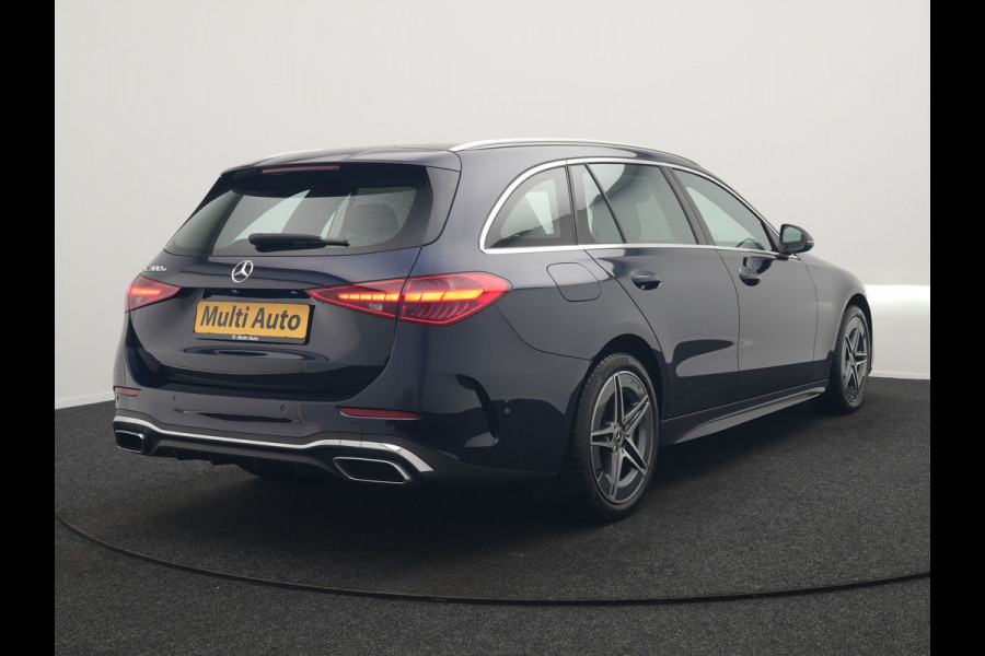 Mercedes-Benz C-Klasse Estate 300 e AMG Line Plug In Hybrid 313pk Dealer O.H. PHEV | Adaptive Cruise | Head Up | Camera | Digital LED | Bi Color Lederen Sportstoelen Verwarmd | Apple Carplay | Sfeerverlichting | Virtual | Navigatie | DAB |