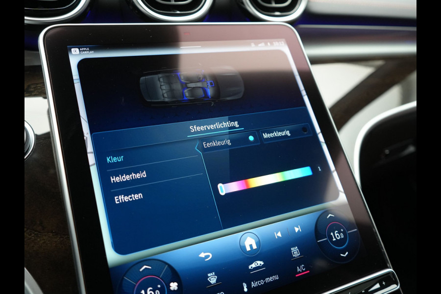 Mercedes-Benz C-Klasse Estate 300 e AMG Line Plug In Hybrid 313pk Dealer O.H. PHEV | Adaptive Cruise | Head Up | Camera | Digital LED | Bi Color Lederen Sportstoelen Verwarmd | Apple Carplay | Sfeerverlichting | Virtual | Navigatie | DAB |