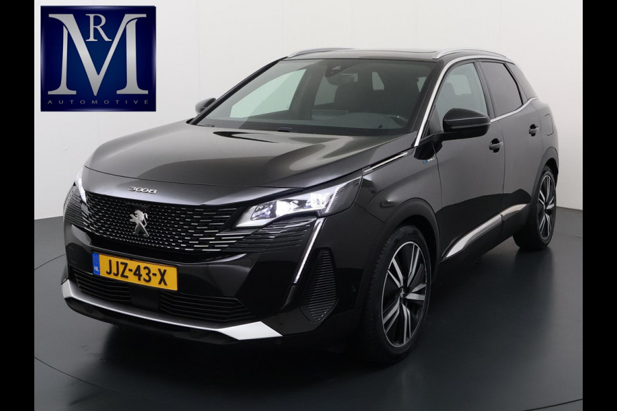 Peugeot 3008 1.6 HYbrid4 300 GT | COMPLETE AUTO| PANO| ELEK. ACHTERKLEP| TREKHAAK| ELEK. STOEL + MASSAGE| FOCAL AUDIO| CAMERA ACHTER + VOOR| STOELVERWARMING| ADAP. CRUISE