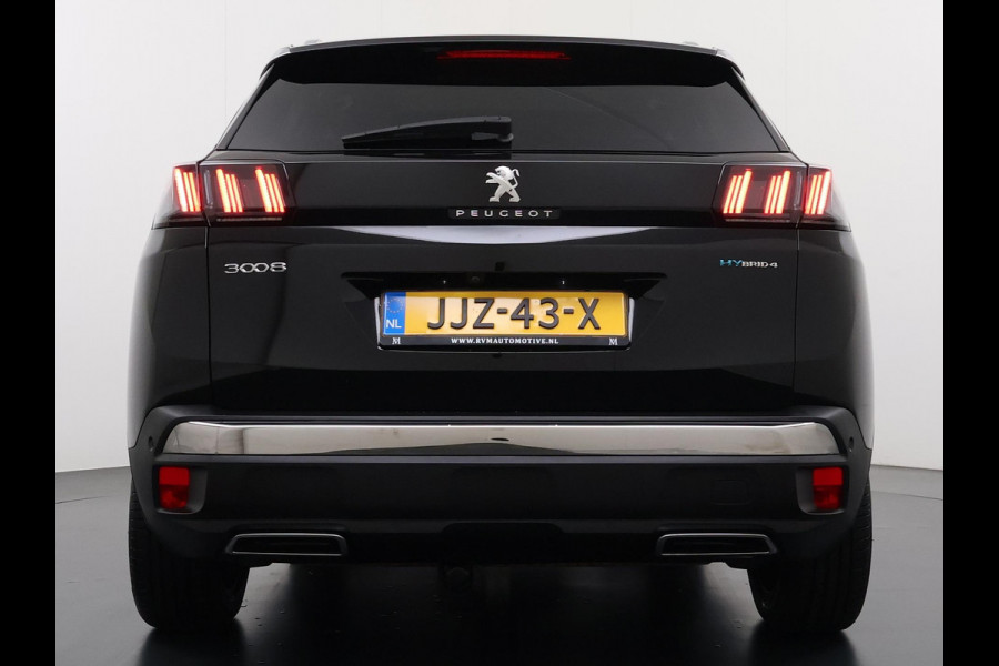 Peugeot 3008 1.6 HYbrid4 300 GT | COMPLETE AUTO| PANO| ELEK. ACHTERKLEP| TREKHAAK| ELEK. STOEL + MASSAGE| FOCAL AUDIO| CAMERA ACHTER + VOOR| STOELVERWARMING| ADAP. CRUISE