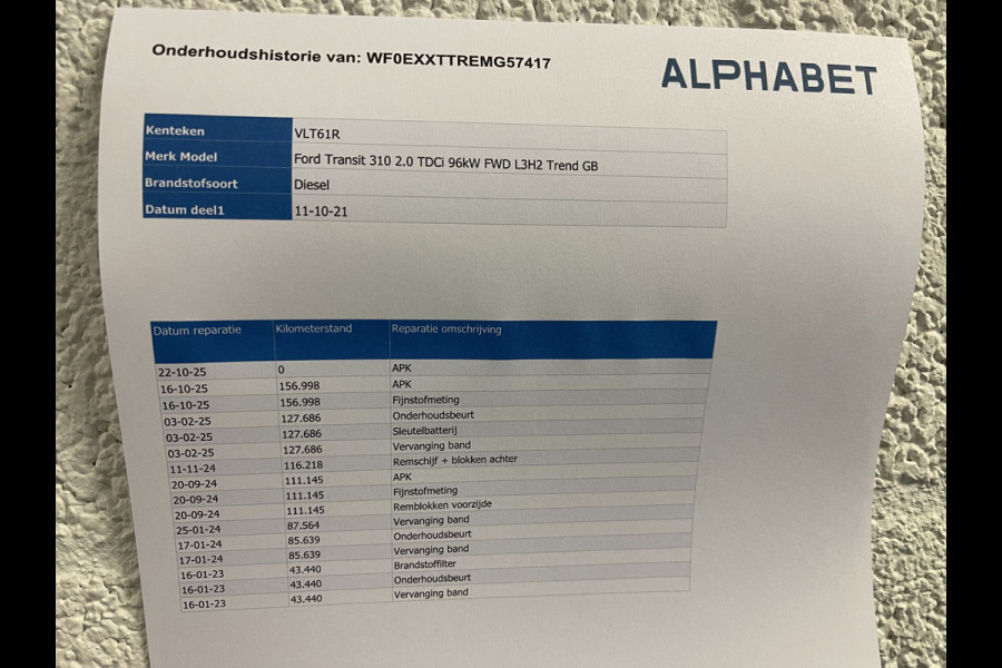 Ford Transit 310 2.0 TDCI 130pk / L3H2 Trend / volledig ingerichte Sortimo laadruimte met omvormer / vaste prijs rijklaar € 19.950 ex btw / lease vanaf € 336 / trekhaak / camera / airco / cruise / navi