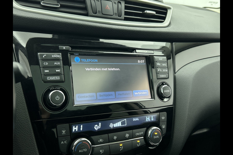 Nissan QASHQAI 1.2 Tekna Automaat (PANORAMADAK, STOELVERWARMING, 360 CAMERA, GOED ONDERHOUDEN)