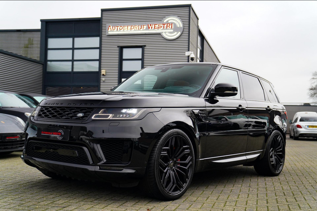 Land Rover Range Rover Sport P400e HSE Dynamic Stealth | 23 inch | Panorama | HuD | Two Tone Leder | Adaptieve Cruise | DVD Achter