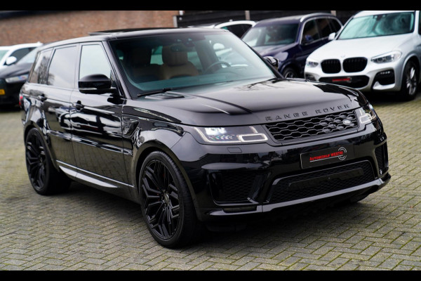 Land Rover Range Rover Sport P400e HSE Dynamic Stealth | 23 inch | Panorama | HuD | Two Tone Leder | Adaptieve Cruise | DVD Achter