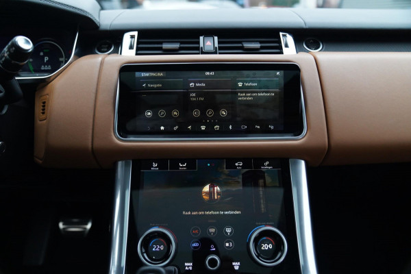 Land Rover Range Rover Sport P400e HSE Dynamic Stealth | 23 inch | Panorama | HuD | Two Tone Leder | Adaptieve Cruise | DVD Achter