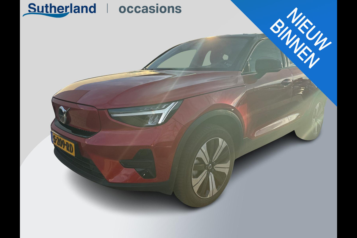 Volvo C40 Recharge Plus 69 kWh | WORDT VERWACHT | Panoramadak | Trekhaak | Adaptive cruise control | Stoelverwarming | Camera