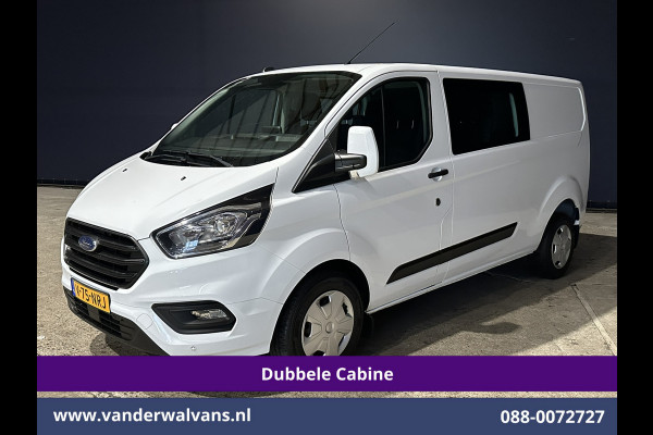 Ford Transit Custom 2.0 TDCI 131pk L2H1 Dubbele Cabine Euro6 Airco | 6-Zits | Navigatie | LED | Apple Carplay | Cruisecontrol Android Auto, Parkeersensoren, Stoelverwarming, Verwarmde voorruit, 2800kg trekvermogen