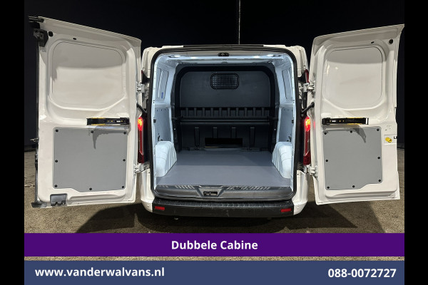 Ford Transit Custom 2.0 TDCI 131pk L2H1 Dubbele Cabine Euro6 Airco | 6-Zits | Navigatie | LED | Apple Carplay | Cruisecontrol Android Auto, Parkeersensoren, Stoelverwarming, Verwarmde voorruit, 2800kg trekvermogen