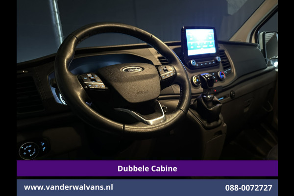 Ford Transit Custom 2.0 TDCI 131pk L2H1 Dubbele Cabine Euro6 Airco | 6-Zits | Navigatie | LED | Apple Carplay | Cruisecontrol Android Auto, Parkeersensoren, Stoelverwarming, Verwarmde voorruit, 2800kg trekvermogen