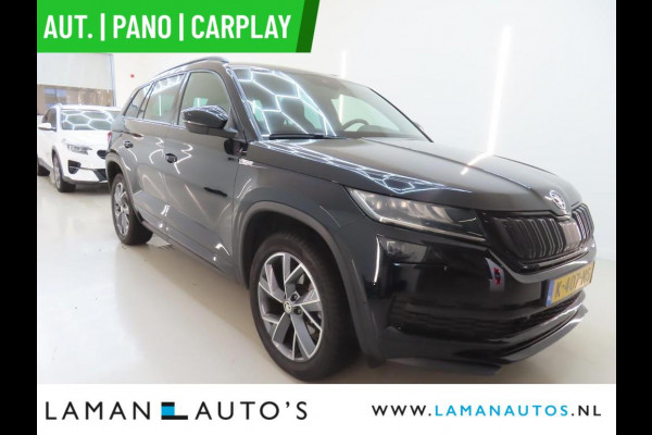 Škoda Kodiaq 1.5 TSI 150pk DSG Sportline Business Aut. | Pano Open Dak Virtual Leder/Alcantara CarPlay Canton 19" Triglav LMV ECC Navi LED AC