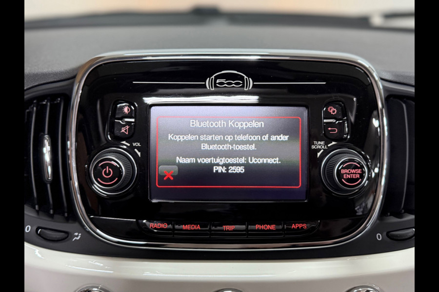 Fiat 500C 0.9 TwinAir Cabrio | Cruise Control | Bluetooth | Dealer onderhouden | Parkeersensoren | Climate Control