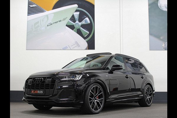 Audi Q7 50 TDI 7-Persoons S-Line | 360 Camera | Trekhaak | ACC | Panorama | B&O Sound | Head-Up | Soft-Close | Matrix-LED | 4-Zone Clima | Stoelverwarming V+A | Keyless-Entry | Standkachel | Luchtvering | Tour-Pakket | Memory | Sfeerverlichting | Stuurverwarming | Autom. Parkeren | Carplay |