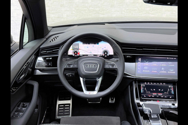 Audi Q7 50 TDI 7-Persoons S-Line | 360 Camera | Trekhaak | ACC | Panorama | B&O Sound | Head-Up | Soft-Close | Matrix-LED | 4-Zone Clima | Stoelverwarming V+A | Keyless-Entry | Standkachel | Luchtvering | Tour-Pakket | Memory | Sfeerverlichting | Stuurverwarming | Autom. Parkeren | Carplay |