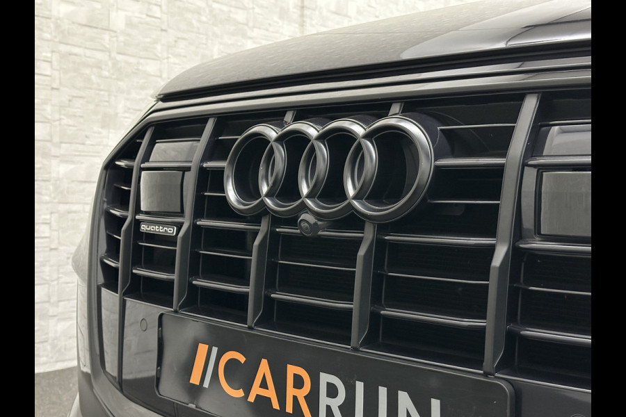Audi Q7 50 TDI 7-Persoons S-Line | 360 Camera | Trekhaak | ACC | Panorama | B&O Sound | Head-Up | Soft-Close | Matrix-LED | 4-Zone Clima | Stoelverwarming V+A | Keyless-Entry | Standkachel | Luchtvering | Tour-Pakket | Memory | Sfeerverlichting | Stuurverwarming | Autom. Parkeren | Carplay |