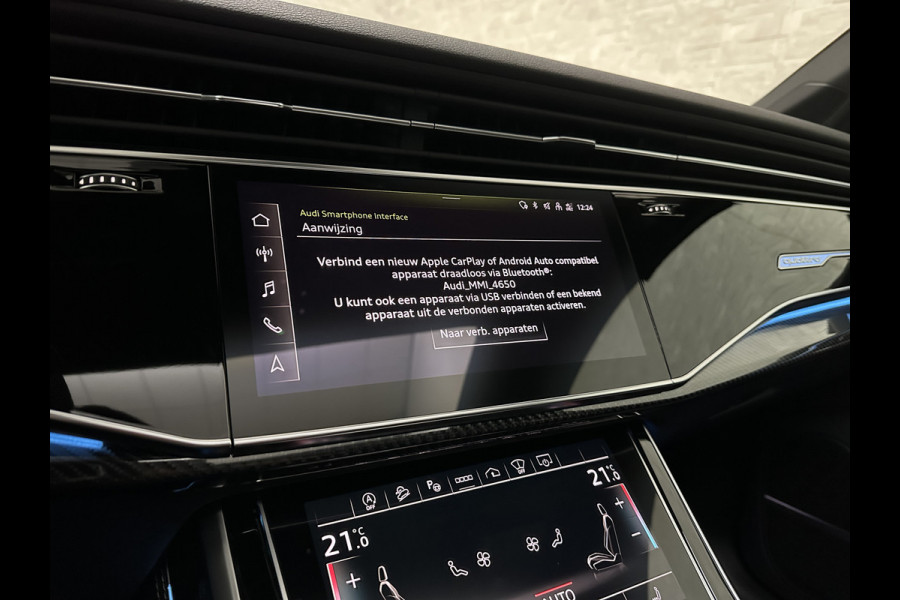 Audi Q7 50 TDI 7-Persoons S-Line | 360 Camera | Trekhaak | ACC | Panorama | B&O Sound | Head-Up | Soft-Close | Matrix-LED | 4-Zone Clima | Stoelverwarming V+A | Keyless-Entry | Standkachel | Luchtvering | Tour-Pakket | Memory | Sfeerverlichting | Stuurverwarming | Autom. Parkeren | Carplay |