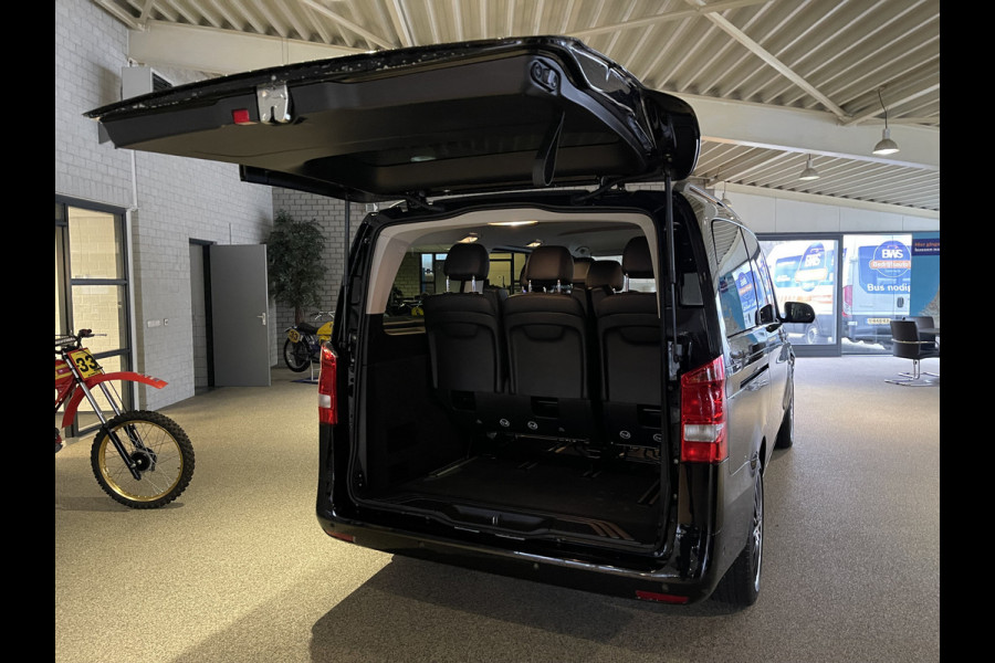 Mercedes-Benz EVITO TOURER PRO L2 / actie radius 150 km / 100% electrisch / zero emissie / 7 persoons / vaste prijs rijklaar € 25.950 ex btw / € 31.399,50 incl btw / lease vanaf € 424 / leer / electrische deuren L+R / zwart metallic
