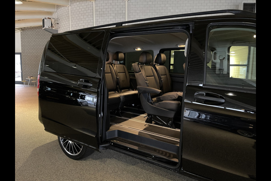 Mercedes-Benz EVITO TOURER PRO L2 / actie radius 150 km / 100% electrisch / zero emissie / 7 persoons / vaste prijs rijklaar € 25.950 ex btw / € 31.399,50 incl btw / lease vanaf € 424 / leer / electrische deuren L+R / zwart metallic