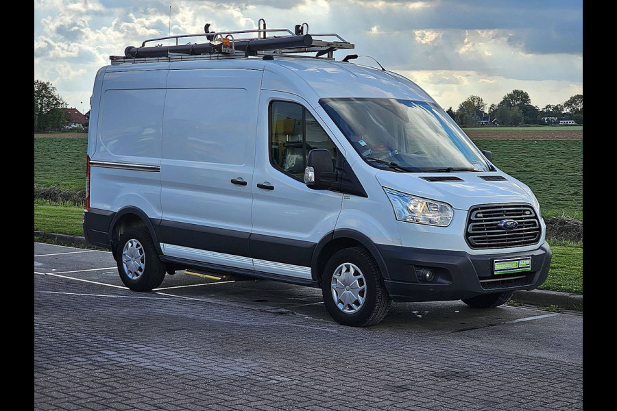 Ford Transit 350 2.0 TDCI L2H2 Trend Imperiaal Lift!  Werkplaats-Inrichting Navi Airco Camera 130Pk Euro6 Oh-Historie 1e Eigenaar!