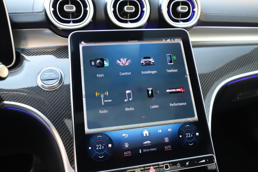 Mercedes-Benz C-Klasse AMG 63 S E Performance | 680PK | Achterasbesturing | Head-up | Keyless-go | Carbon | Schaalstoelen | Digital-light | Pano | 2024