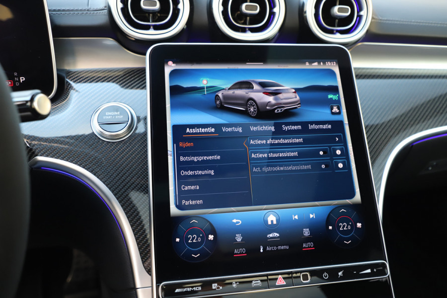 Mercedes-Benz C-Klasse AMG 63 S E Performance | 680PK | Achterasbesturing | Head-up | Keyless-go | Carbon | Schaalstoelen | Digital-light | Pano | 2024