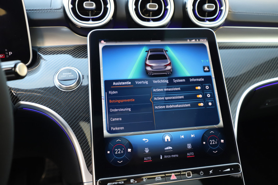 Mercedes-Benz C-Klasse AMG 63 S E Performance | 680PK | Achterasbesturing | Head-up | Keyless-go | Carbon | Schaalstoelen | Digital-light | Pano | 2024