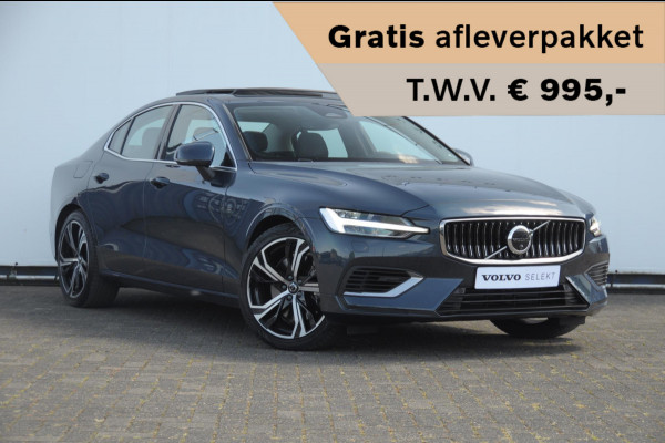 Volvo S60 T6 350PK Automaat Recharge Ultimate Bright / Head-up display / Harman Kardon audio / Panoramadak / BLIS / Elektrisch bedienbare voorstoelen / Memory seats / Verwarmbare stoelen / Keyless entry /