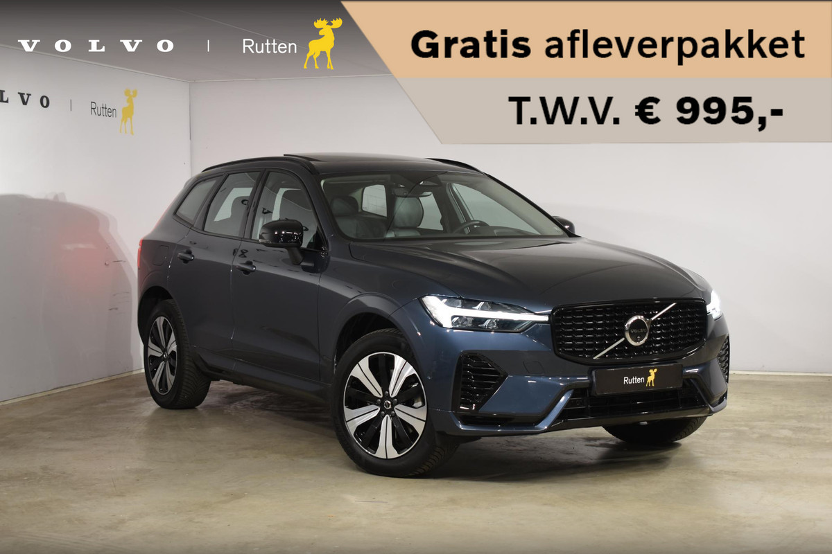 Volvo XC60 T6 350PK Automaat Plug-in Hybrid AWD Plus Dark / Adaptive Cruise control / Stoelverwarming v+a / Stuurverwarming / Elektr. achterklep  / 360 Camera / Schuifdak / Trekhaak