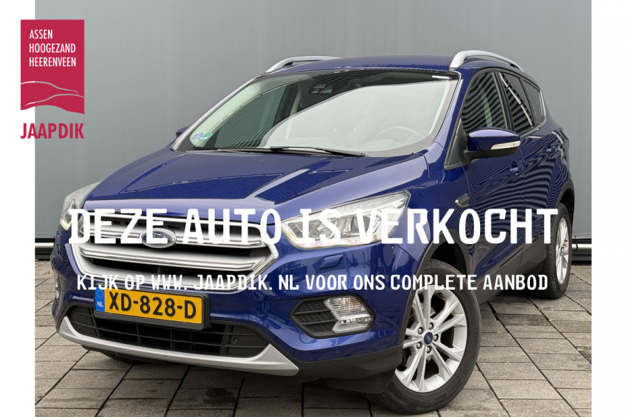 Ford Kuga BWJ 2018 | 1.5T 150PK Titanium | TREKHAAK | CLIMA | NAVI | STOEL VERW | CARPLAY | STUURWIEL VERW | PRIVACY GLASS |