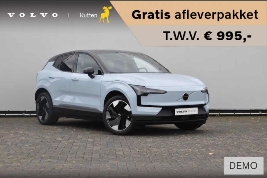 Volvo EX30 272PK Automaat Single Motor Extended Range Plus / Adaptieve Cruise Control/ Dodehoek Detectie / Parkeersensoren voor en achter/ Achteruitrijcamera/ Warmtepomp/ Google Services/