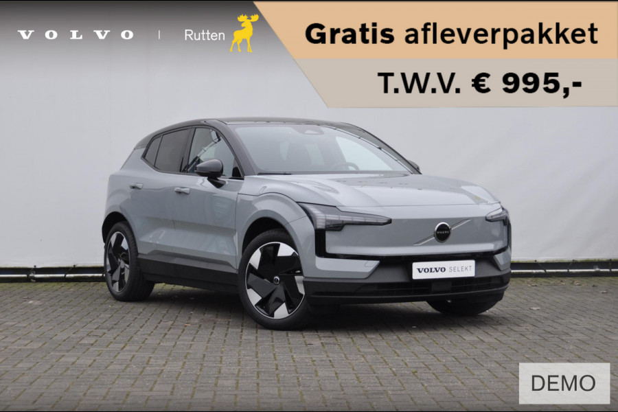 Volvo EX30 428PK Automaat Twin Motor Performance Plus /Adaptieve Cruise Control/ Dodehoek Detectie / Parkeersensoren voor en achter/ Achteruitrijcamera/ Warmtepomp/ Google Services/