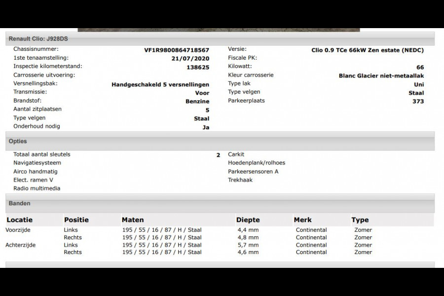 Renault Clio Estate 0.9 TCe Zen 90PK / Trekhaak / Pdc. / Airco / Navigatie / Radio multimedia / Apk 07-2026