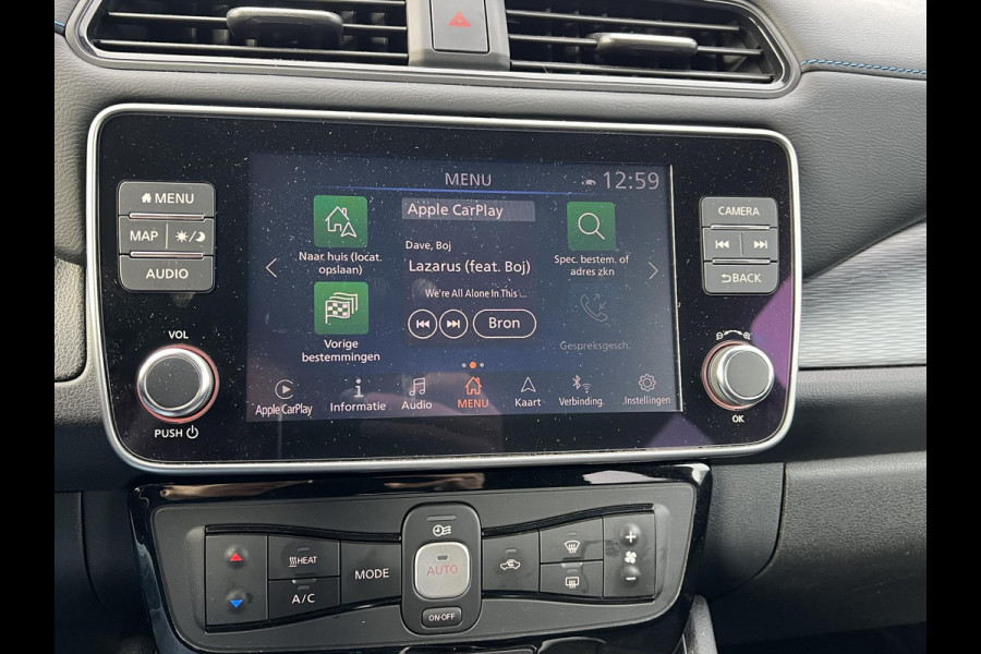 Nissan Leaf Acenta 40 kWh VAN: €15.900,- VOOR: €13.877,- UW EINDEJAARSVOORDEEL: €2.023| CAMERA| CARPLAY/ ANDROID AUTO|  RIJKLAARPRIJS INCL. 12 MND BOVAG GARANTIE|