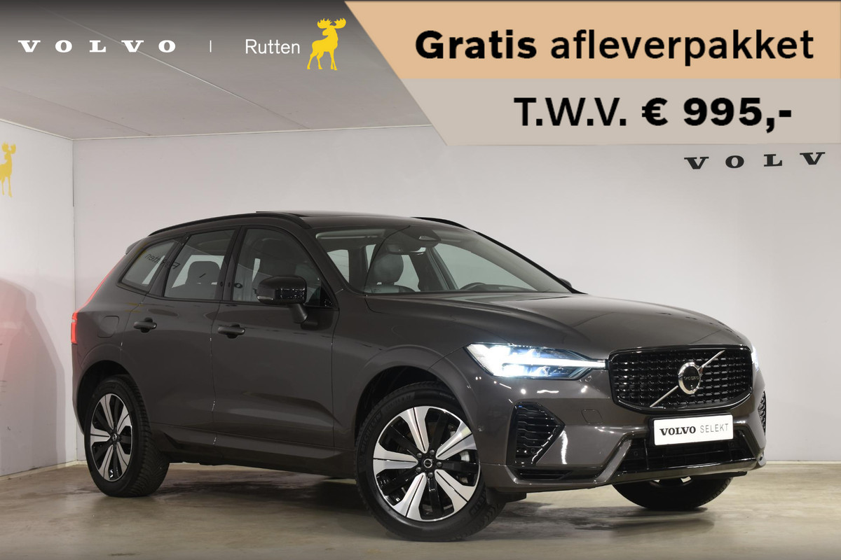Volvo XC60 T6 350PK Automaat Plug-in Hybrid AWD Plus Dark / Navigatie / 360 Camera / Adaptieve Cruise Control / Stuur & Stoelverwarming / Elektr. Achterklep / Schuifdak / Trekhaak