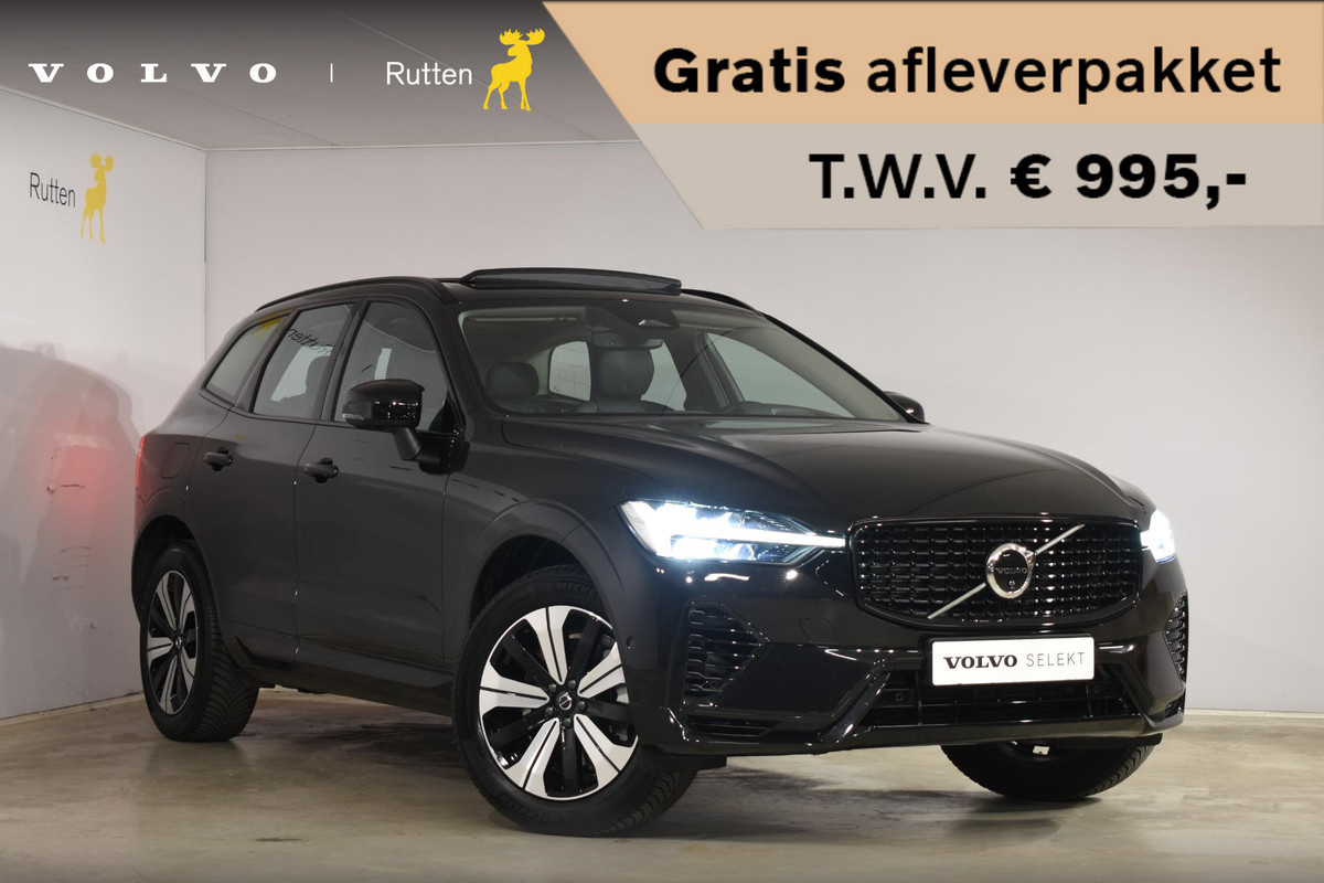 Volvo XC60 T6 350PK Automaat Plug-in Hybrid AWD Plus Dark / Navigatie / 360 Camera / Adaptieve Cruise Control / Stuur & Stoelverwarming / Elektr. Achterklep / Schuifdak / Trekhaak