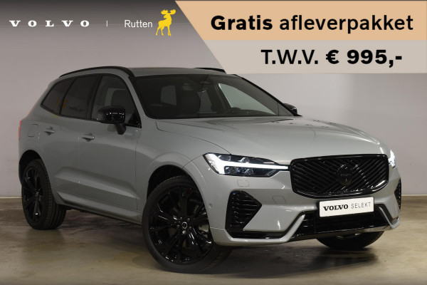 Volvo XC60 T6 350PK Plug-in Hybrid AWD Plus Black Edition / 360 Camera / Panorama Dak / Lederen Bekleding / Elektrische Stoelen / Stuur & Stoelverwarming /