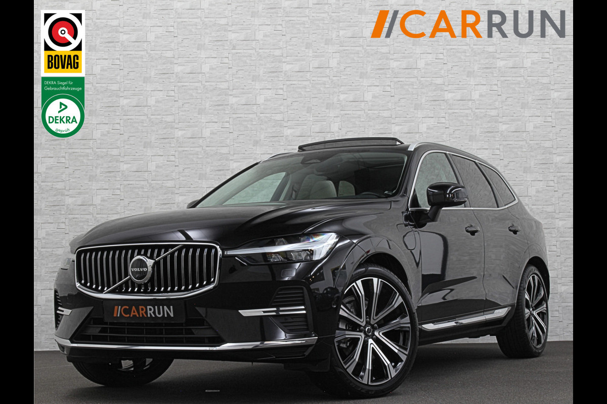 Volvo XC60 350PK Ultimate Bright | Bowers & Wilkins | Luchtvering | Panorama | Massage | ACC | 360 Camera | T6 | Stoelventilatie | Head-Up | Keyless-Entry | Orrefors Glaspook | Pilot-Assist | Stoelverwarming V+A | Stand-Kachel | Memory | Stuurverwarming | Dodehoek | Leder Dashboard | Carplay |
