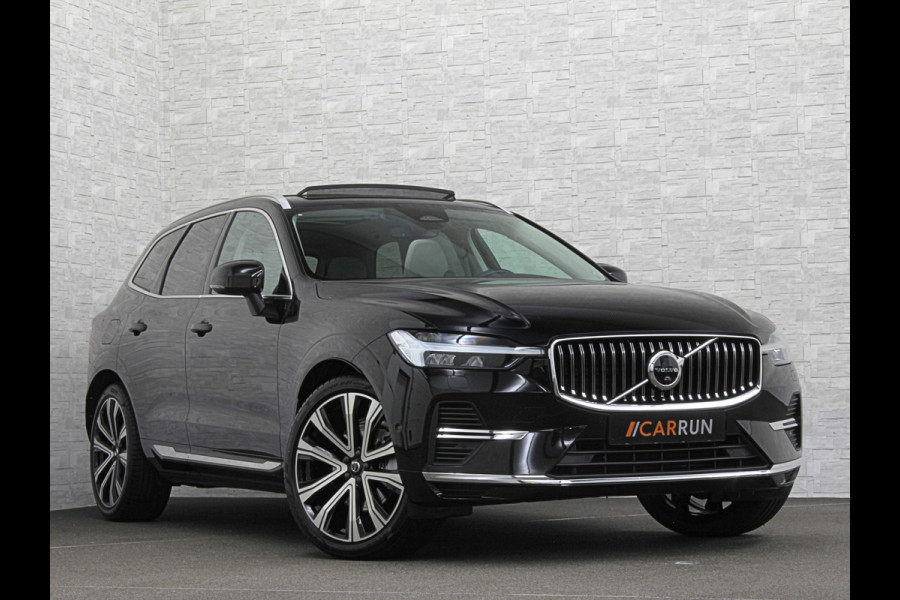 Volvo XC60 350PK Ultimate Bright | Bowers & Wilkins | Luchtvering | Panorama | Massage | ACC | 360 Camera | T6 | Stoelventilatie | Head-Up | Keyless-Entry | Orrefors Glaspook | Pilot-Assist | Stoelverwarming V+A | Stand-Kachel | Memory | Stuurverwarming | Dodehoek | Leder Dashboard | Carplay |