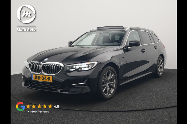 BMW 3 Serie Touring 320e Sportline Plug In Hybrid 204pk Dealer O.H PHEV | Panodak | Lederen Sportstoelen Verwarmd | Apple Carplay | Sfeerverlichting | Navi Full Map | DAB |