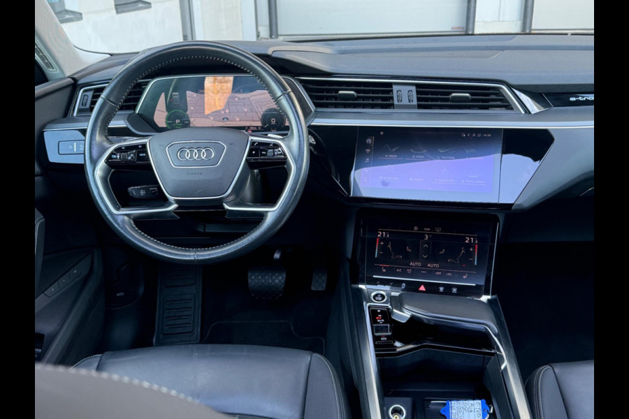 Audi e-tron 50 quattro Business edition Plus 71 kWh, panoramadak, leder, stoelverwarming, camera, NL auto met nap
