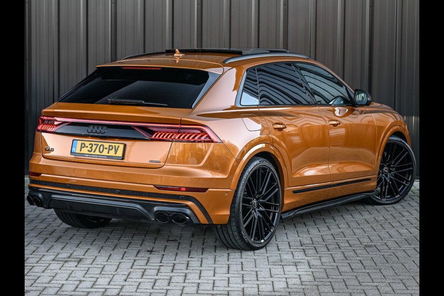 Audi Q8 60 TFSI e Quattro Competition · Keyless · B&O Sound · Soft Close · 360 Camera · Stuurverwarming · Panoramadak · Head-up · Alcant