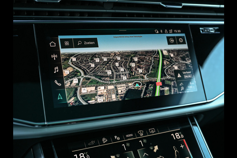 Audi Q8 60 TFSI e Quattro Competition · Keyless · B&O Sound · Soft Close · 360 Camera · Stuurverwarming · Panoramadak · Head-up · Alcant