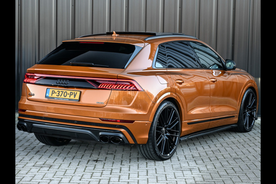 Audi Q8 60 TFSI e Quattro Competition · Keyless · B&O Sound · Soft Close · 360 Camera · Stuurverwarming · Panoramadak · Head-up · Alcant
